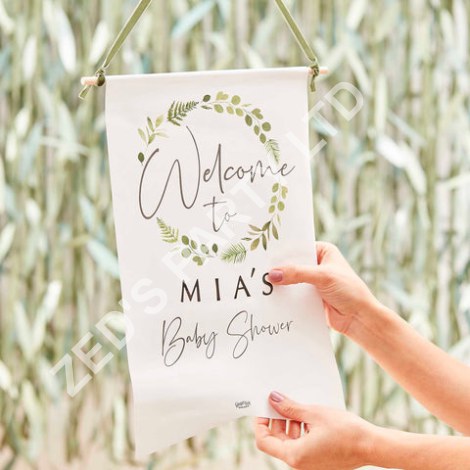 Botanical Sage Green Baby Shower