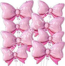 Pink Bow Balloons