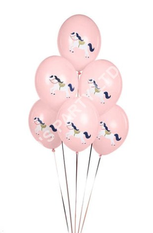 12in Pink Horse Balloons (pack of 6) - Horse Party Decorations Balloons 12in Pink Horse Balloons (pack of 6)