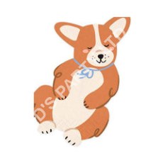 Corgi Shape Dog Party Napkins x 12 - Puppy Party Supplies Paper Napkins Corgi Shape Dog Party Napkins x 12