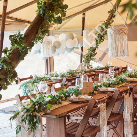 Faux Greenery Safari Party Decoration