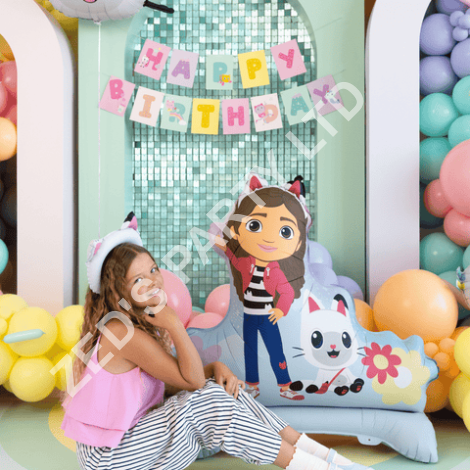 Gabby's Dollhouse Standing Foil Balloon - 40 inch - Gabby's Dollhouse Party Supplies Foil Balloon Gabby's Dollhouse Standing Foil Balloon - 40 inch