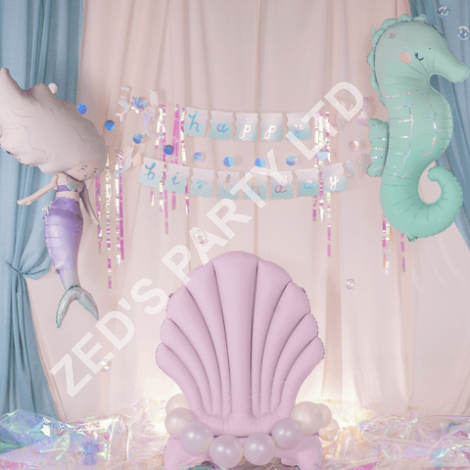 Mermaid Party Shell Foil Balloon - Mermaid Party Decorations Foil Balloon Mermaid Party Shell Foil Balloon