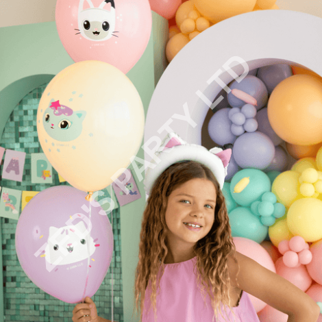 Gabby's Dollhouse Assorted Balloons x 6 - Gabby's Dollhouse Party Supplies Balloons Gabby's Dollhouse Assorted Balloons x 6