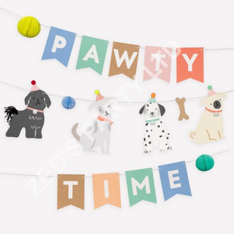 Meri Meri - Puppy Party Garland Bunting Puppy Party Pawty Time Garland