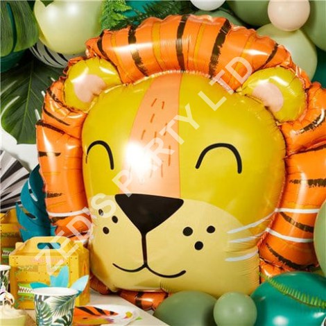 Foil Lion Safari Party Balloon