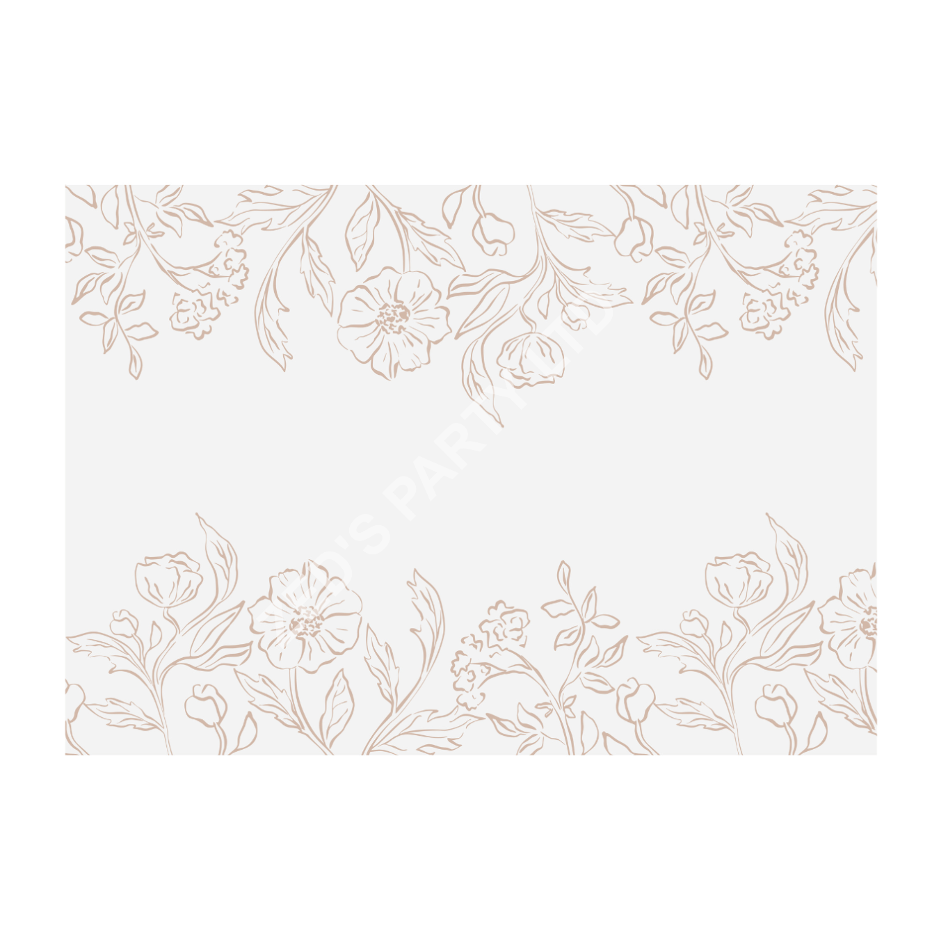 Cream Floral Lace Style Table Runner