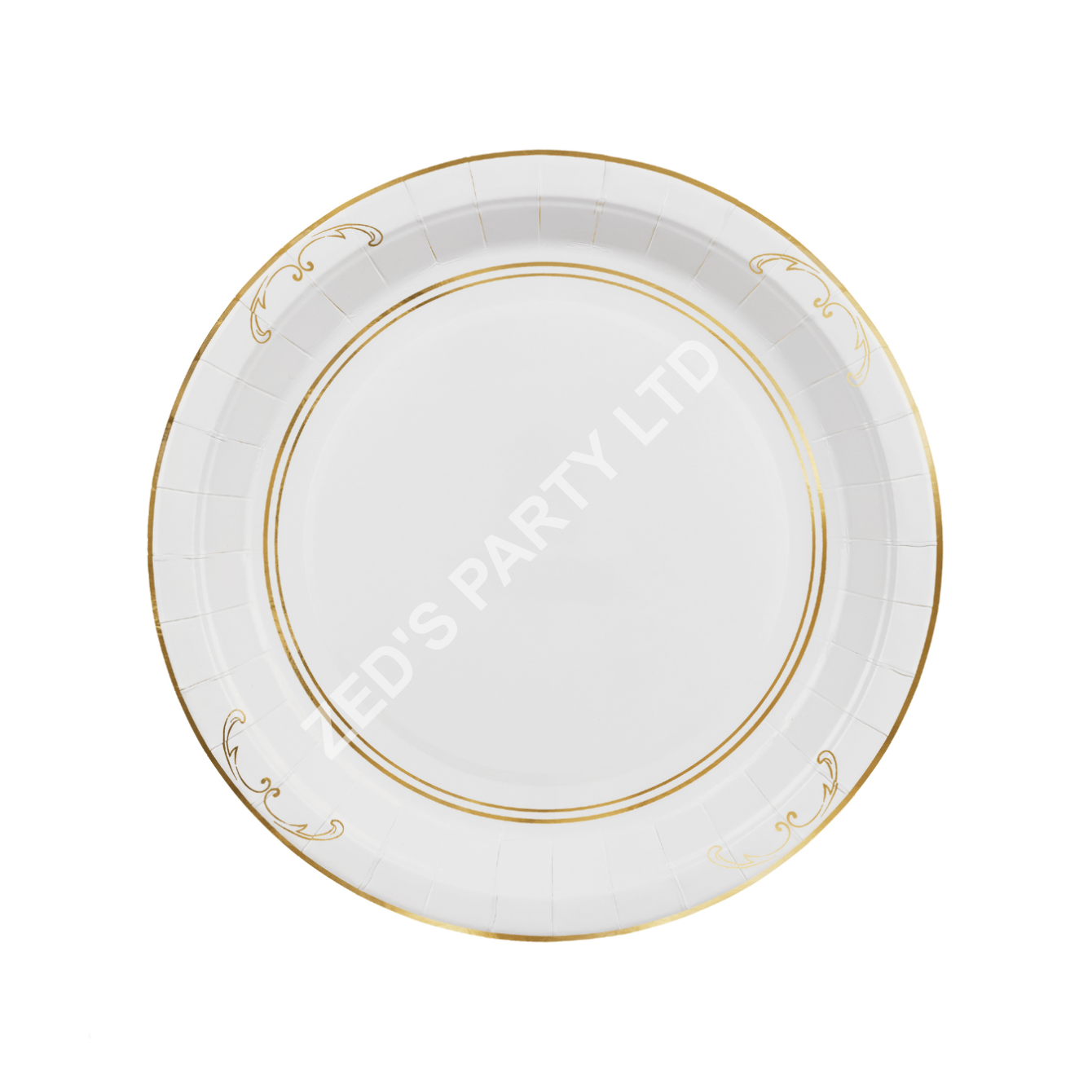 White Lace Style Large Paper Plates x 6 - Image 4