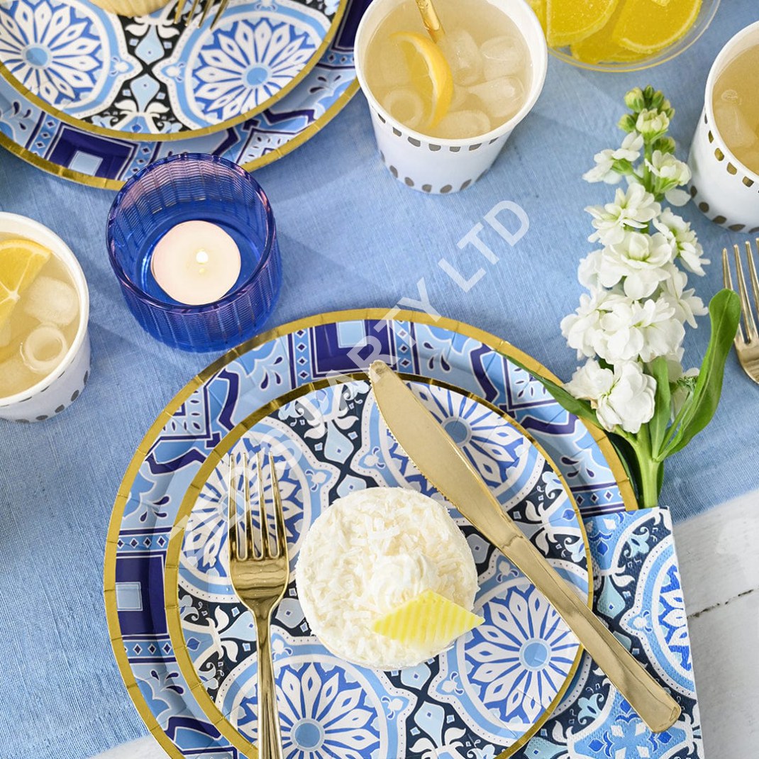 Amalfi Blues Large Party Plates x 10 - Image 3