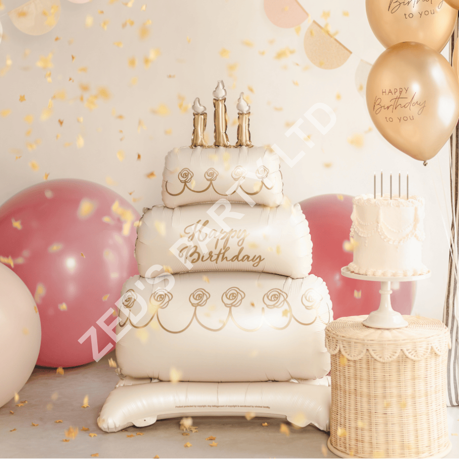 Birthday Cake Standing Foil Balloon - Image 2