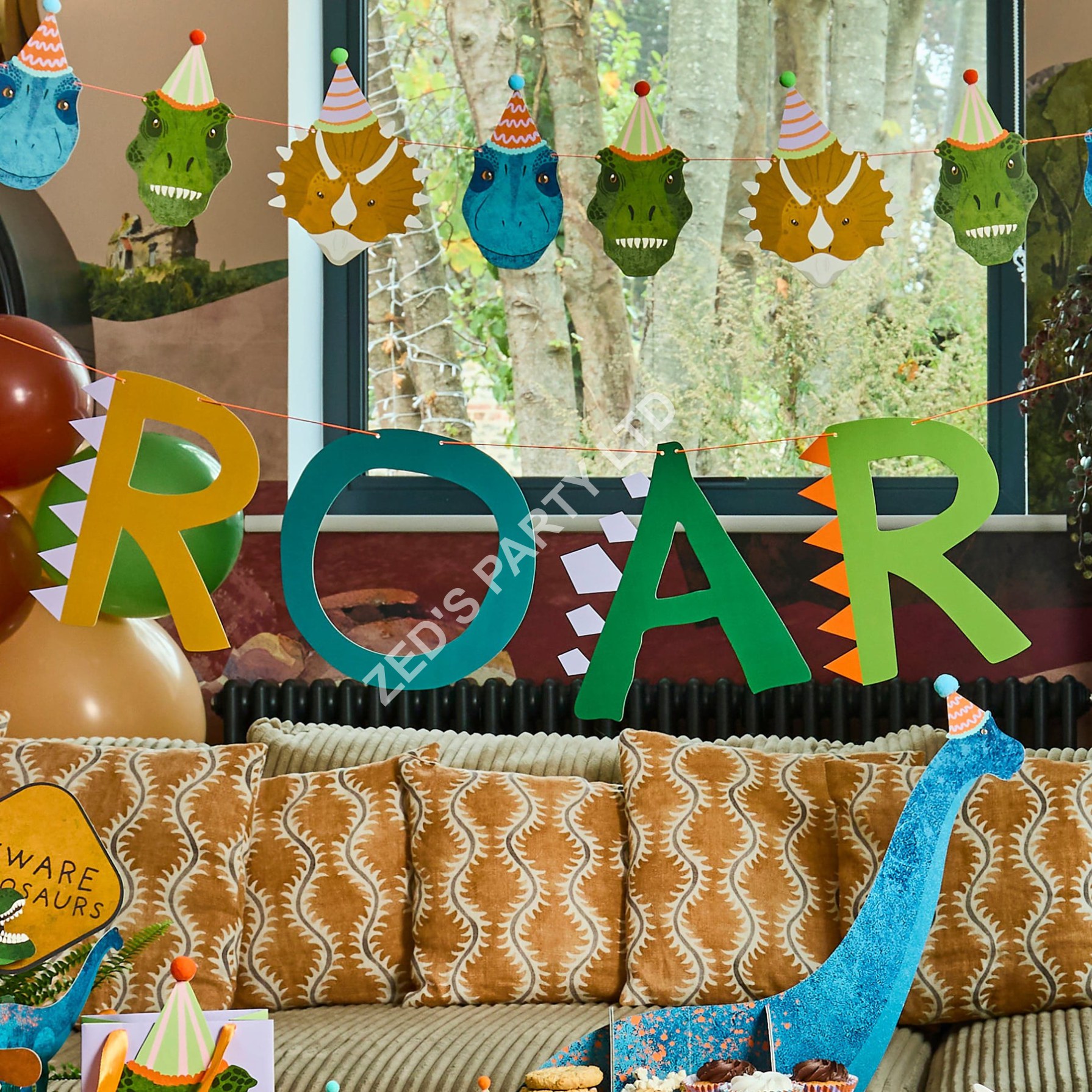 Dinosaur ROAR Party Banner - 2m - Image 3