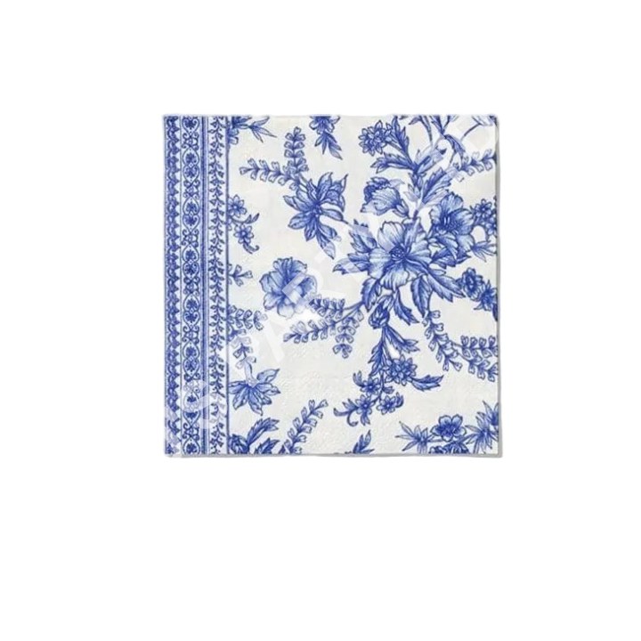 French Toile Cocktail Napkins x 25