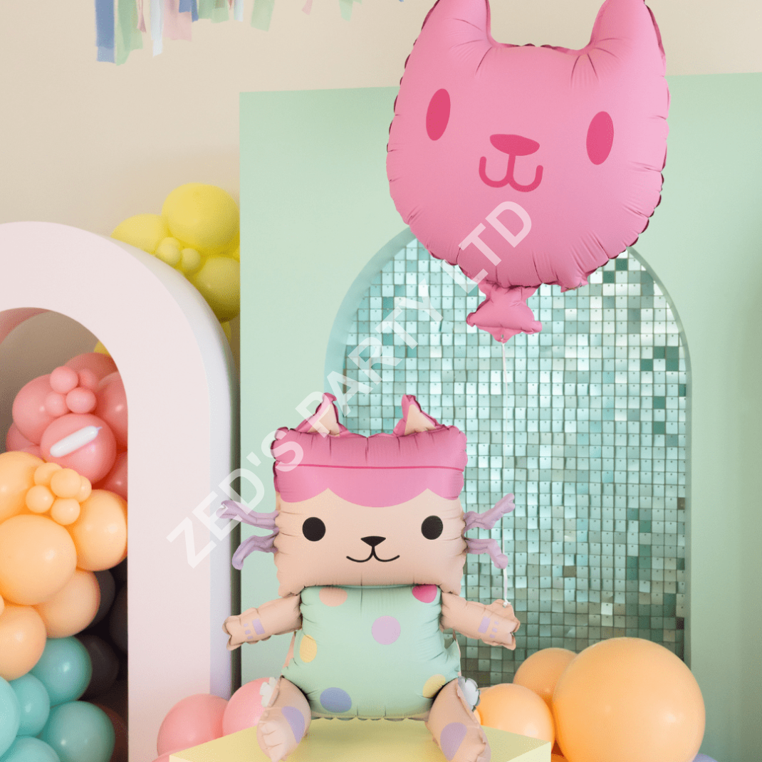 Gabby's Dollhouse Baby Box and Cat Foil Balloons - Image 3