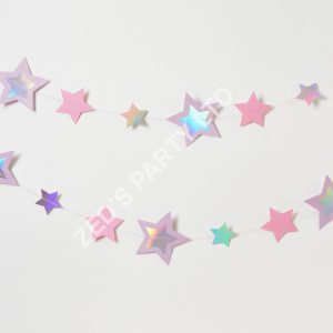 Pastel Trailing Stars Garland - 5m