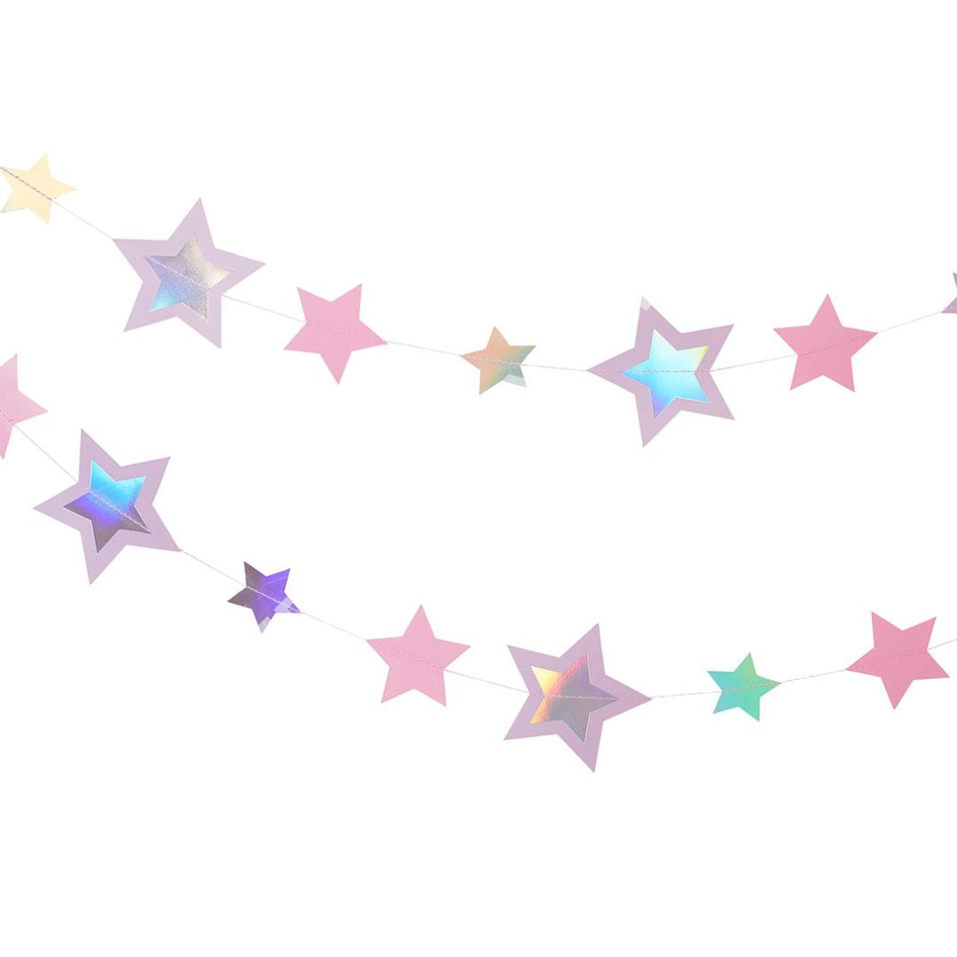Pastel Trailing Stars Garland - 5m - Image 3