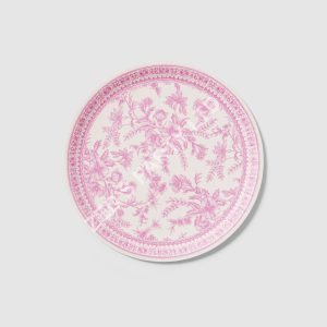 Pink Toile Large Plates x 10