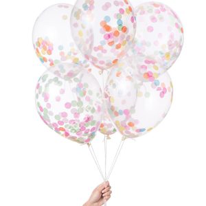 Pre-Filled Confetti Balloons x 6