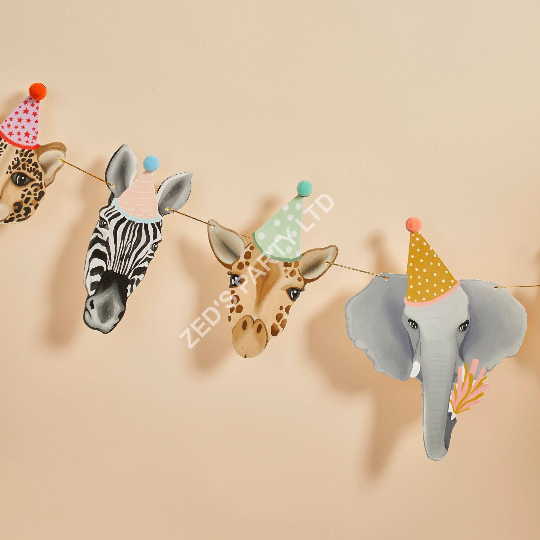 Safari Animal Party Garland - Image 2