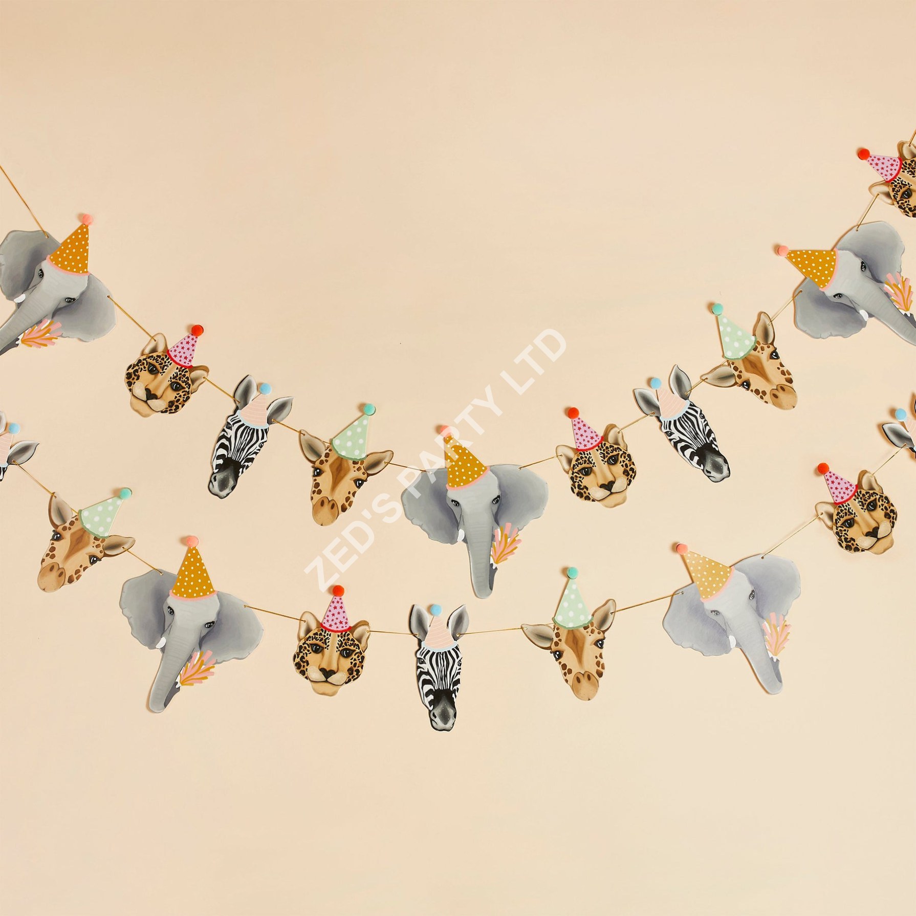 Safari Animal Party Garland