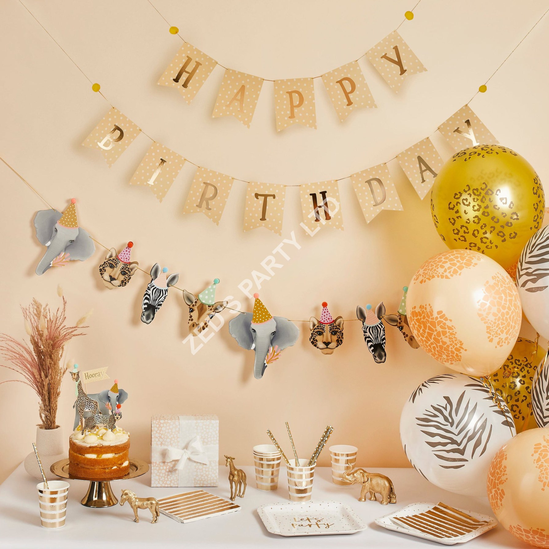 Safari Animal Party Garland - Image 4