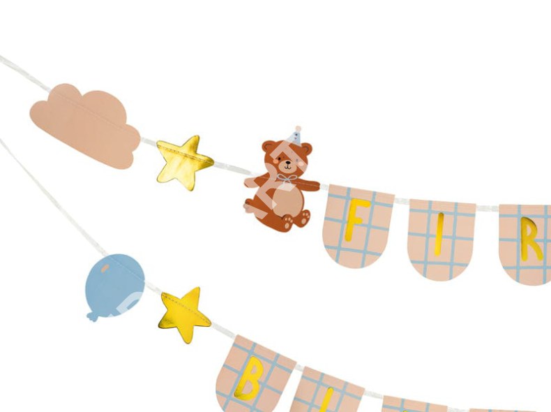 First Birthday Teddy Bear Party Bunting - Image 4